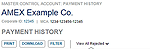 Payment History Details
