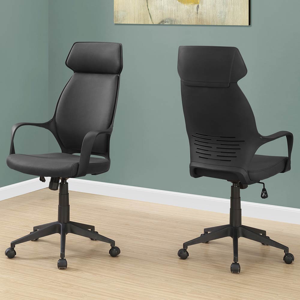 Monarch High Back Executive Microfiber Office Chair Black