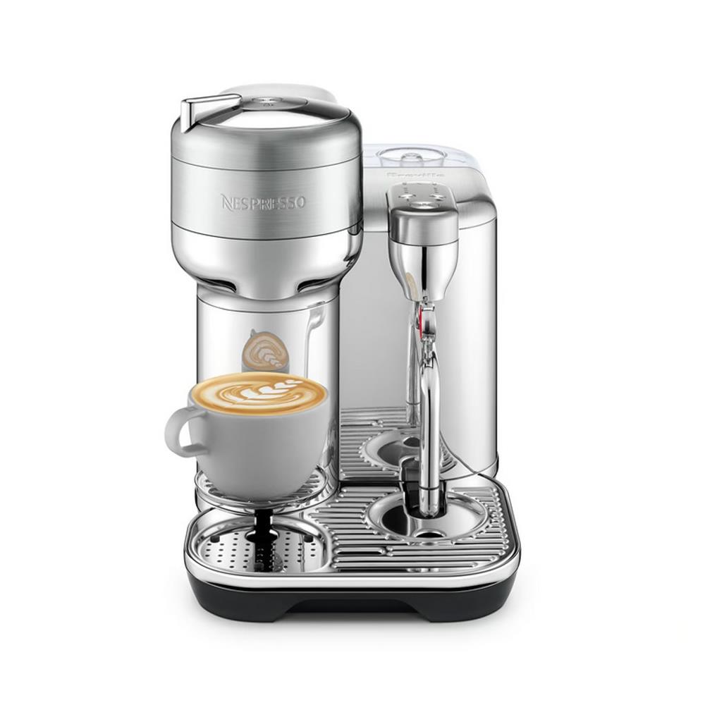 Machine à café Nespresso Vertuo Creatista à dosettes par Breville (acier inoxydable brossé)