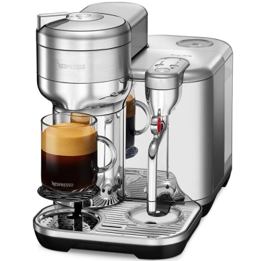 Machine à café Nespresso Vertuo Creatista à dosettes par Breville (acier inoxydable brossé)