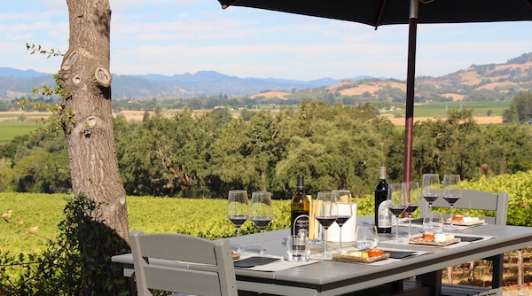 furniture, table, outdoor furniture, chair, outdoor table, restaurant