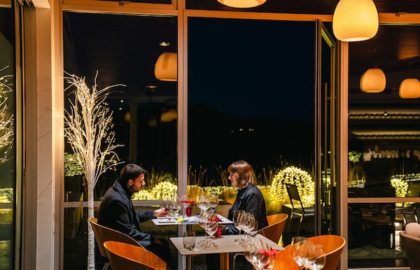 light, plant, table, window, orange, lighting
