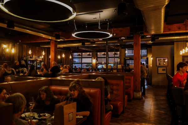 customer, ceiling, furniture, lighting, restaurant, light fixture