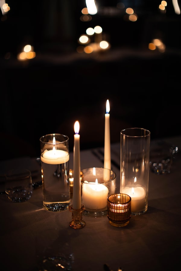 candle, flame, wax, fire, lighting, candle holder