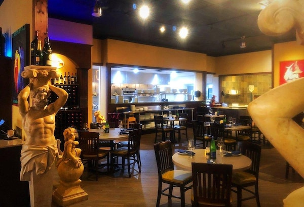 furniture, drinking establishment, table, chair, lighting, barware