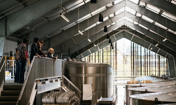 ceiling, hall, engineering, beam, crowd, steel