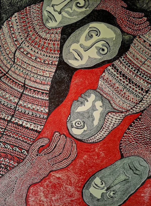red, art, visual arts, illustration, painting, creative arts