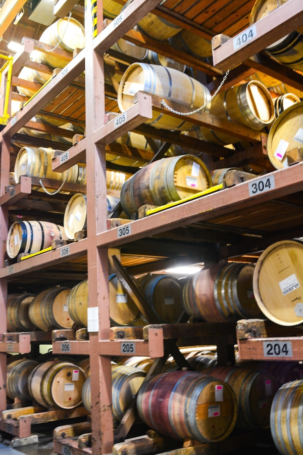 barrel, mass production, winery, wine cellar, metal, circle