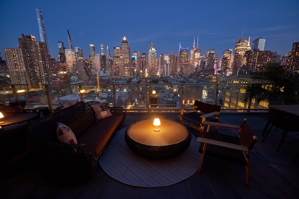 furniture, metropolitan area, dusk, high-rise building, skyscraper, metropolis