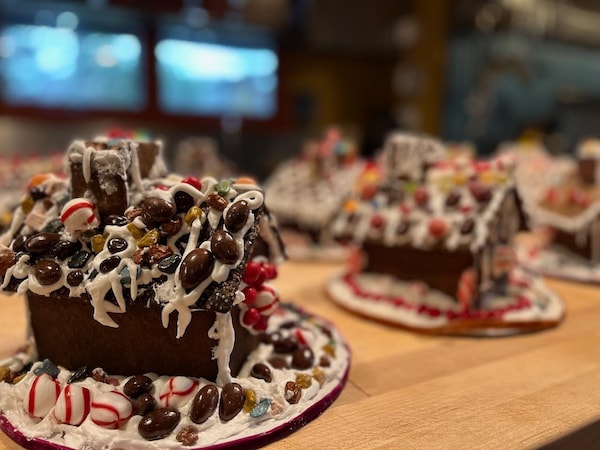 food, dessert, ingredient, cake, gingerbread house, baking