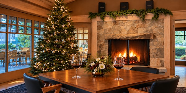 furniture, wood, chair, ceiling, table, christmas decoration