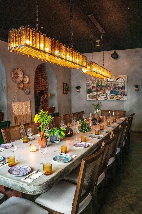 furniture, ceiling, light fixture, table, kitchen & dining room table, lighting